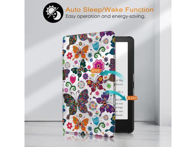 EpicGadget Case for Kindle Paperwhite (11th Generation, 2021 release, 6.8' display) PU Leather Smart Book Cover for Amazon All-new Kindle...