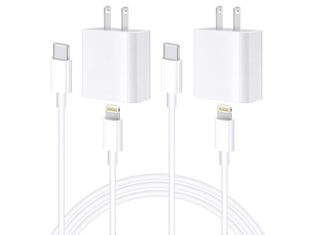 (2 Packs) EpicGadget USB C Fast iPhone Charger for iPhone / iPad, 20W USB-C Power Adapter with USB-C to Lightning Cable Compatible for...
