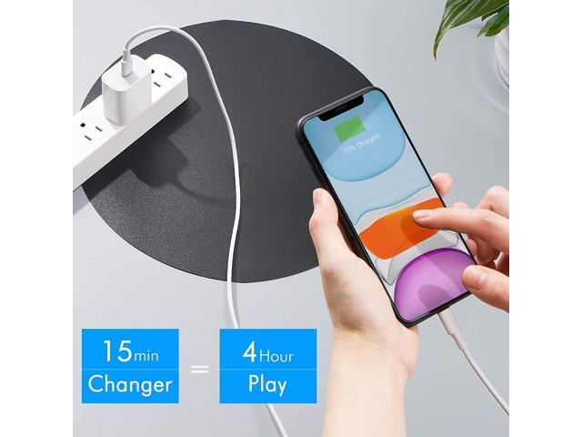 (2 Packs) EpicGadget USB C Fast iPhone Charger for iPhone / iPad, 20W USB-C Power Adapter with USB-C to Lightning Cable Compatible for...