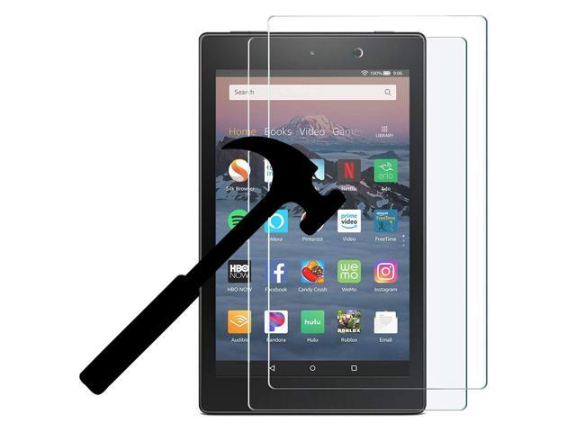 (2 Pack) EpicGadget HD Tempered Glass Screen Protector for Amazon Fire HD 8 Inch Tablet (8th Generation) (2018)