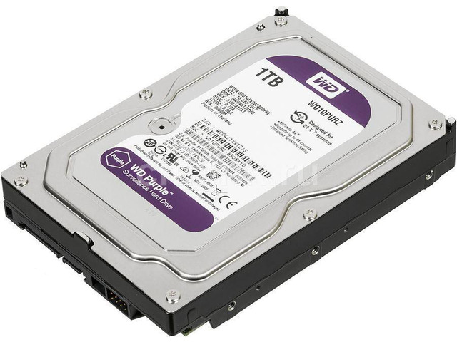 Western Digital WD Purple 1TB HDD for PC/ CCTV Surveillance 3.5 inch SATA WD10PURZ Hard Disk Drive