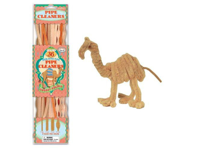 eeBoo Tan Pipe Cleaners Craft Kit - Desert Colors