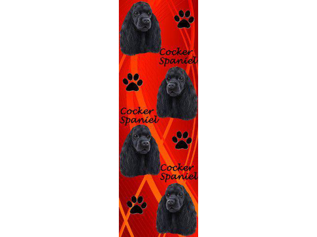 E & S Pets BM-78c Dog Bookmark Black Cocker Spaniel