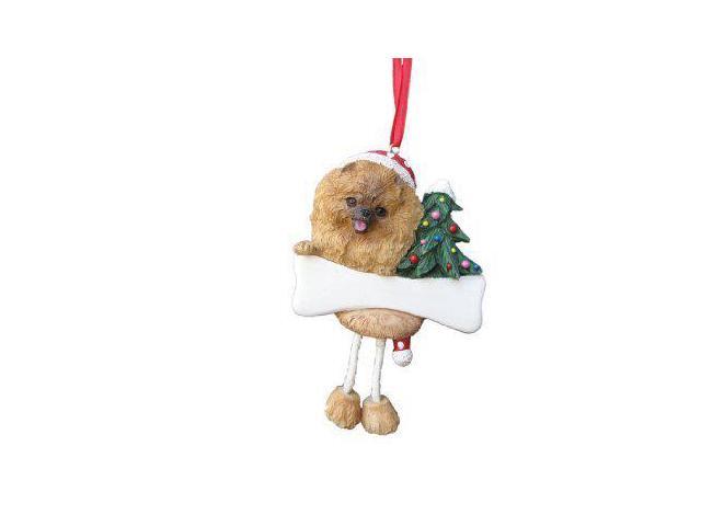 Pomeranian Ornament with 'Dangling Legs' Hand Painted and Easily Personalized