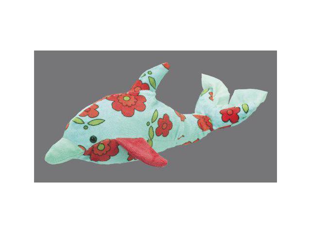 Douglas Toys Jayla Aqua Flower Dolphin Plush Stuffed Animal Toy, 17'