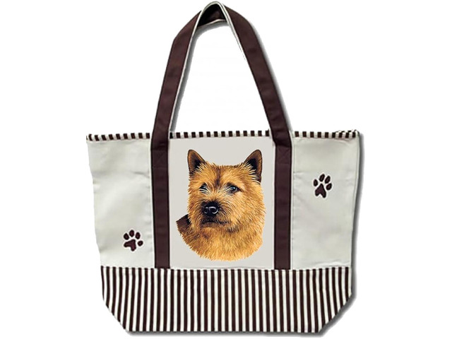 Norwich Terrier Pet Heavy Duty Canvas Shopping Tote