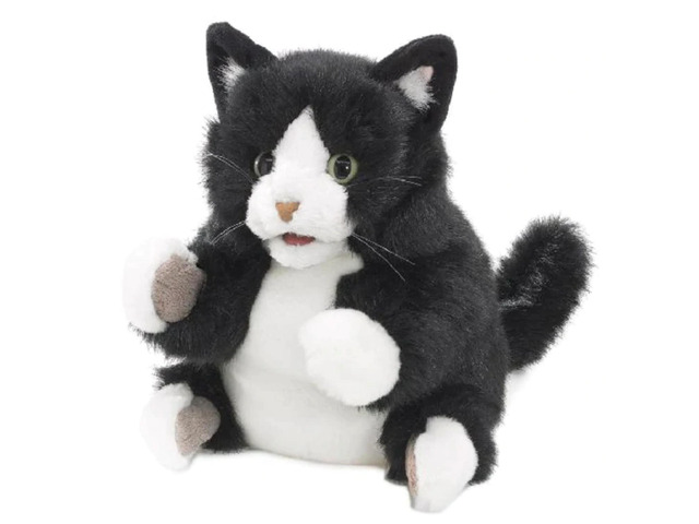 Folkmanis Tuxedo Kitten Hand Puppet