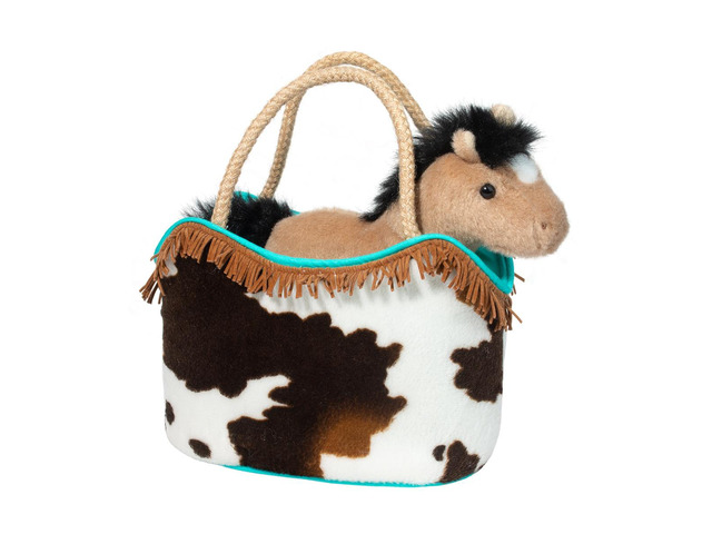 Douglas Western Sassy Sak Tote with Bucksin Horse Plush Stuffed Animal Toy, 7'