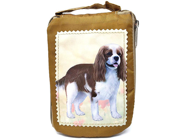 Cavalier King Charles Foldable Tote Bag - Waterproof - Zipper Market Tote