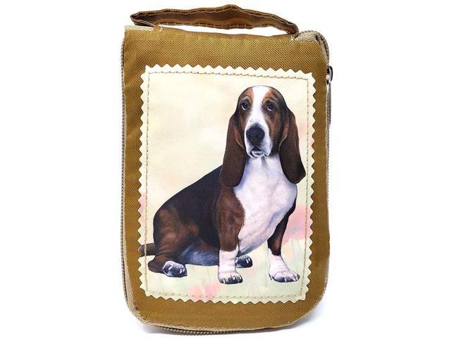 Basset Hound Foldable Tote Bag - Durable, Waterproof - Zippered Market Tote