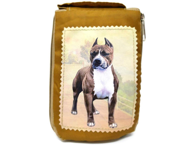 Pit Bull, Cropped Foldable Tote Bag - Durable, Waterproof - Zippered Market Tote