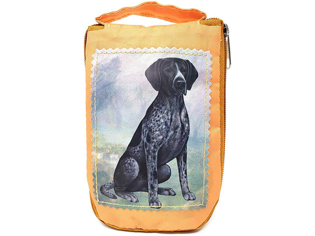 German Shorthaired Pointer Foldable Tote Bag - Durable, Waterproof - Zipper Market Tote
