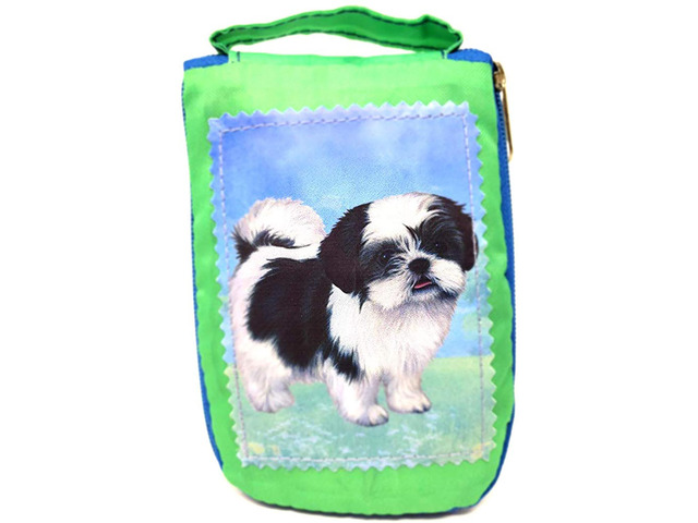 Shih Tzu Foldable Tote Bag - Durable, Waterproof - Zipper Market Tote
