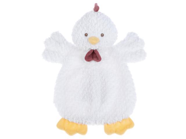 Baby Ganz Cooper White Chicken Flat-A-Pat Plush Stuffed Lovey, 18'