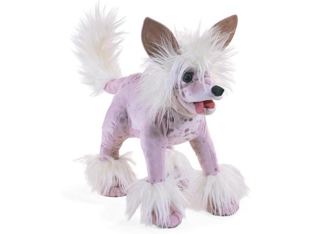 Folkmanis Chinese Crested Dog Hand Puppet, 20'