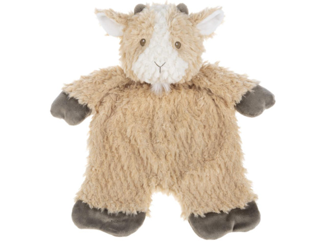 Baby Ganz Glenn Tan Goat Flat-A-Pat Plush Stuffed Lovey, 18'