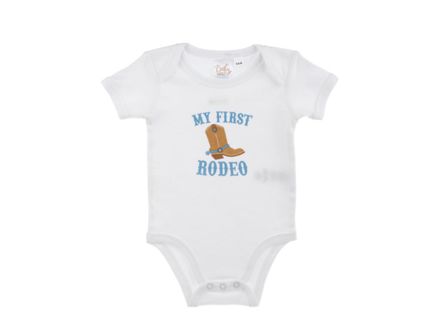 Ganz Baby Boy Rodeo Diaper Shirt Onesie 3-6 mo. - My First Rodeo