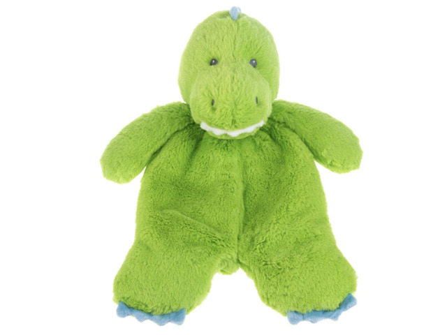 Ganz Spike Green Dino Flat-A-Pat Plush Stuffed Lovey, 18'