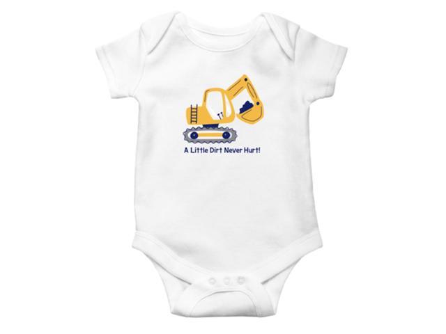 Ganz Baby Tractor Diaper Shirt Onesie 3-6 mo. - A Little Dirt Never Hurt!