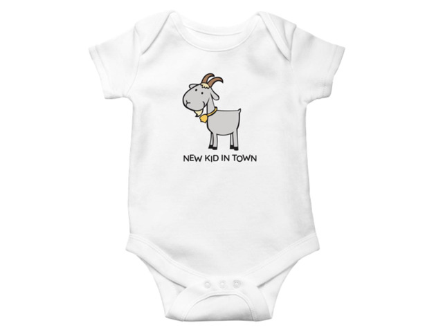 Ganz Baby Goat Diaper Shirt Onesie 3-6 mo. - New Kid in Town
