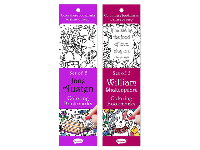 Re-marks Literary Colormarks 2 Pack - Shakespeare and Jane Austen