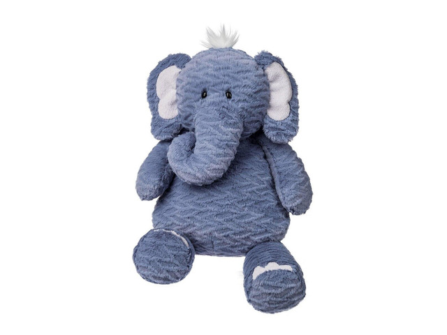 Mary Meyer FabFuzz Stuffed Animal Soft Toy, 16-Inches, Indigo Elephant Large