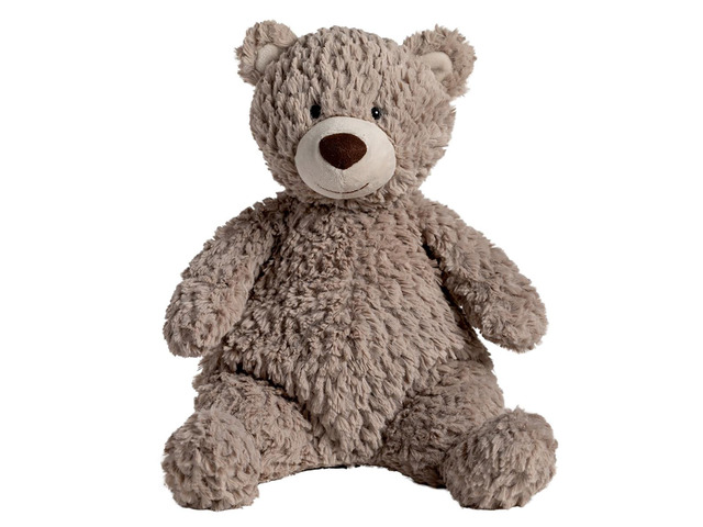 Mary Meyer Stuffed Animal Snuggables Plush Soft Toy, 14-Inches, Gray Teddy Bear