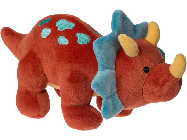 Mary Meyer Smootheez Stuffed Animal Soft Toy, 10-Inches, Red Triceratops