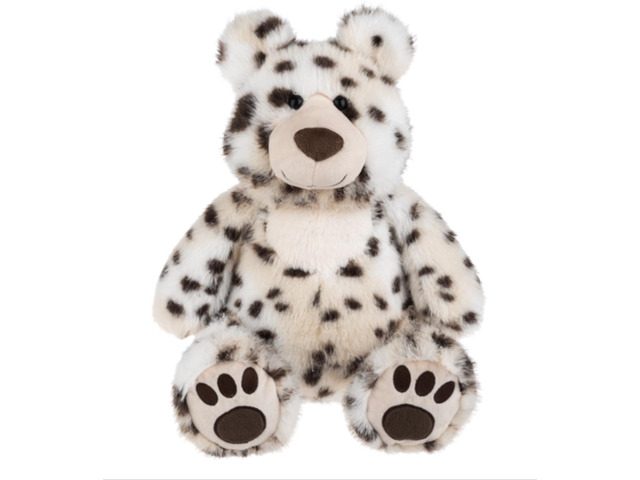 Ganz Black and White Spotted Speckles Bear, 20 inch - Plush Stuffed Animal Toy