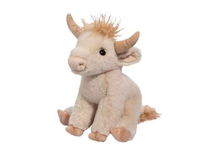 Douglas Toys Laddie Cream Highland Cow Super Soft Plush Stuffed Animal, 13'