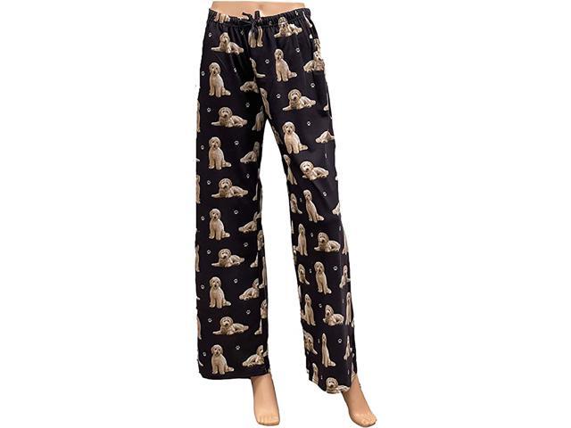 Goldendoodle Unisex Lightweight Cotton Blend Pajama Bottoms- X-Large