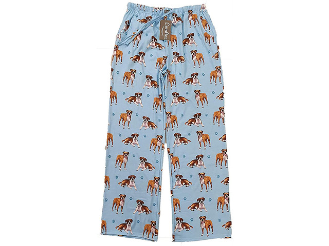 Boxer Unisex Lightweight Cotton Blend Pajama Bottoms- Large