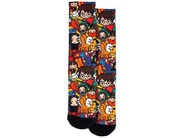 Spoontiques Harry Potter Collage Crew Socks - SHOE SIZE (5-10 Men) (7-12 women)