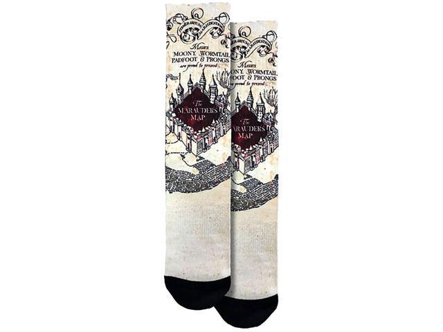 Spoontiques HP - Marauder's Map Crew Socks - SHOE SIZE (5-10 Men) (7-12 women)