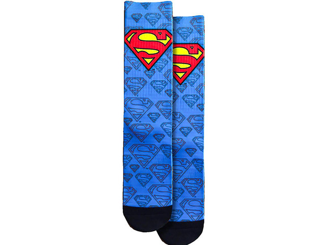 Spoontiques Superman Logo Crew Socks - SHOE SIZE (5-10 Men) (7-12 women)