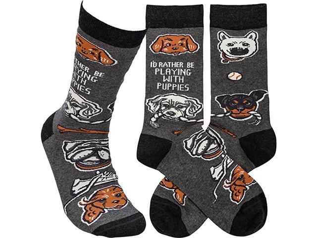 Primitives by Kathy 113094 I'd Rather Be Playing with Puppies Socks