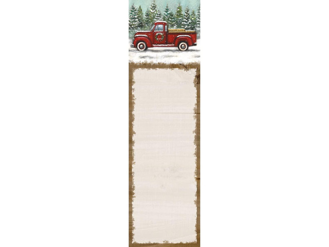 Primitives by Kathy 113552 Red Truck Magnetic List Notepad