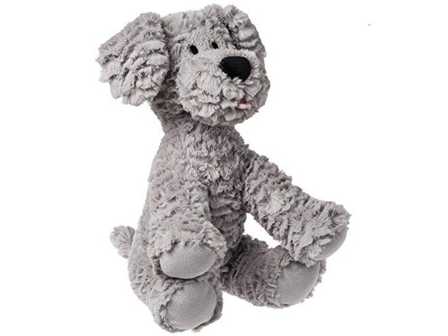 Mary Meyer FabFuzz Plush Soft Toy, Shadow Gray Rescue Puppy Dog, 15'