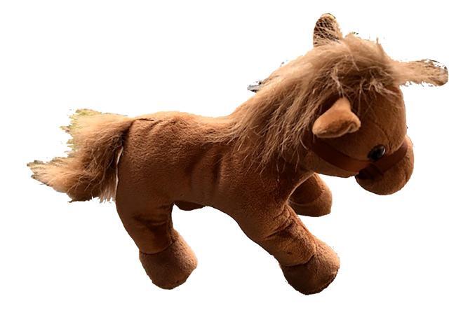 Unipak Designs 8' Standing Brown Horse Plush Toy Stuffed Animal