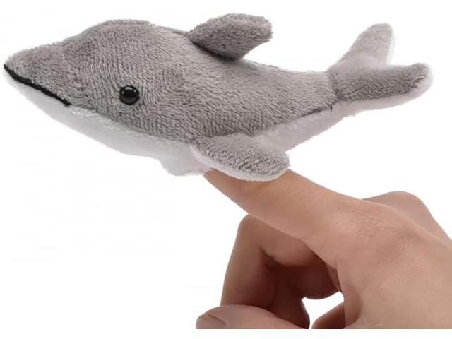 Unipak 1155DL Dolphin Plush Finger Puppet, 5-inch Length