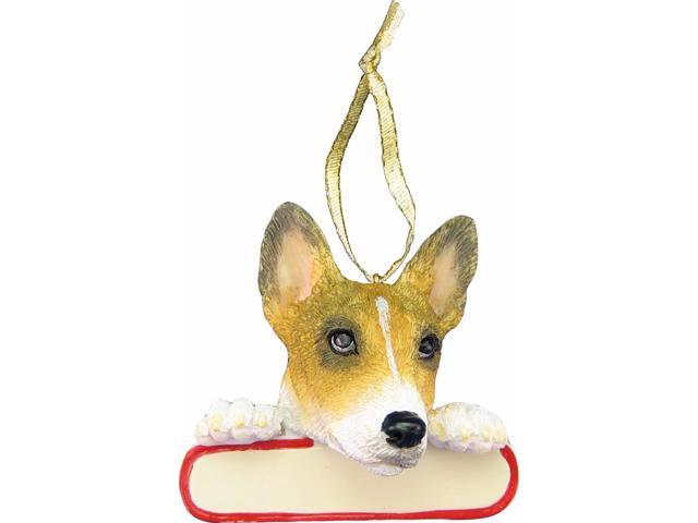 Basenji Ornament 'Santa's Pals' With Personalizable Name Plate