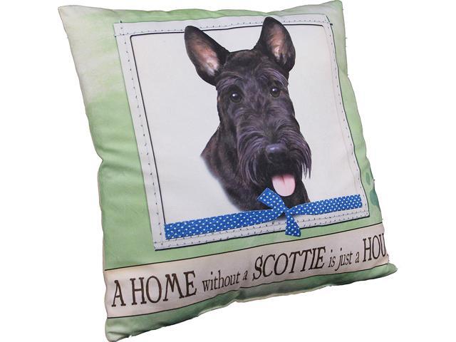 E & S Pets Dog Design Throw Pillow 16 x 16 inches - Scottie Scottish Terrier