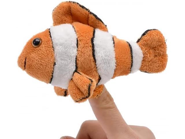 Unipak 1155FI Orange Clown Fish Plush Finger Puppet, 5-inch Length