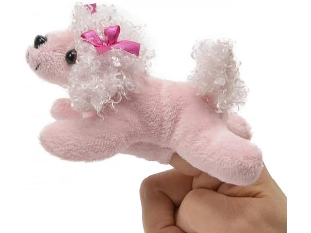 Unipak 1155PO Pink Poodle Plush Finger Puppet, 5-inch Length