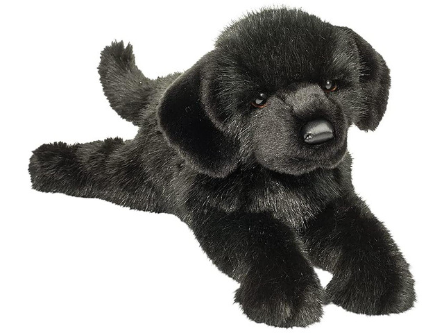 Douglas Jake Black Lab Dog Plush Stuffed Animal, 18'