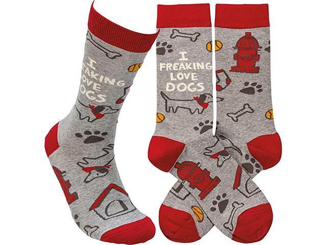 Primitives by Kathy 113729 - I Freaking Love Dogs Socks