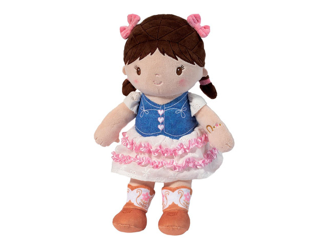 Douglas Toys Fran Cowgirl Soft Doll Plush Stuffed, 9.5 inch
