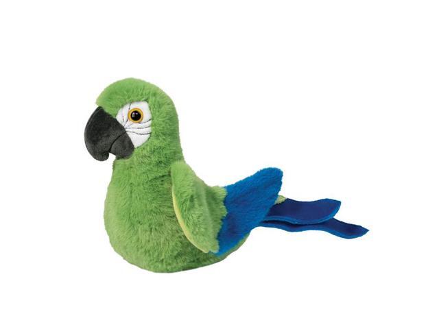 Douglas Toys Jimmie Green Parrot Mini Soft Plush Stuffed Animal Toy, 6'