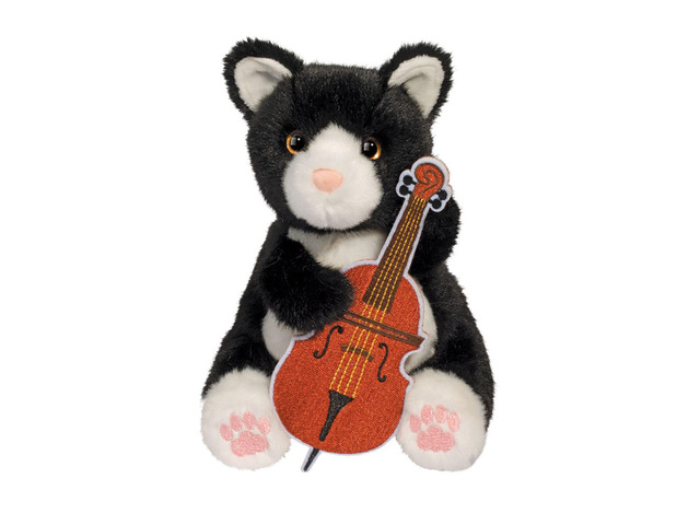 Douglas Toys Sesame Meowstro Cat-Cello Plush Stuffed Animal, 6'