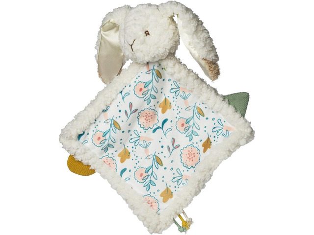 Mary Meyer Stuffed Animal Lovey Security Blanket, 12 x 12-Inches, Oatmeal Bunny